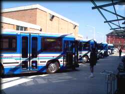 RMT buses at the Transfer Center