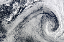 Cyclonic Clouds over the South Atlantic Ocean