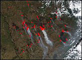 Extensive Burn Scars in Russia’s Amur Region