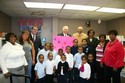 Group picture with Rep. Hoyer, Del. Ross, SEED coordinators, parents and children.