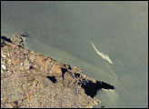 Maracaibo City and Oil Slick, Venezuela