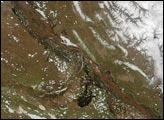 Flooding on the Lena River, Russia