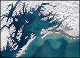 Swirling Sediment in Gulf of Alaska