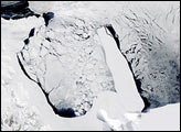 Giant Iceberg Drifts out to Sea