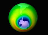 Antarctic Ozone Hole, October 1999