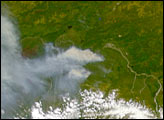 Forest Fires near Fairbanks, AK