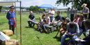 Image of a student presenting a public program with the Public History Field School