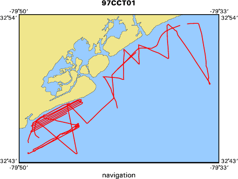 97CCT01 map of where navigation equipment operated