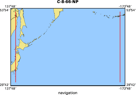 C-8-66-NP map of where navigation equipment operated