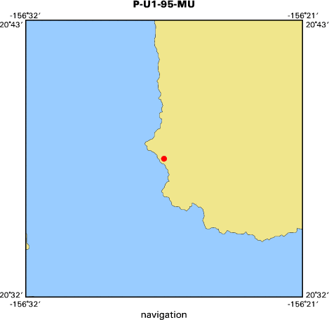 P-U1-95-MU map of where navigation equipment operated