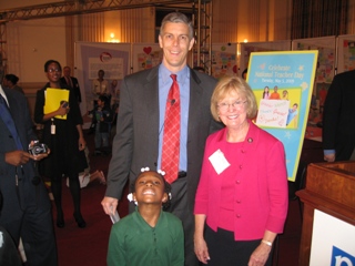 Judy with Education Secretary (and former CEO of Chicago Public Schools) Arne Duncan, May 4, 2009.