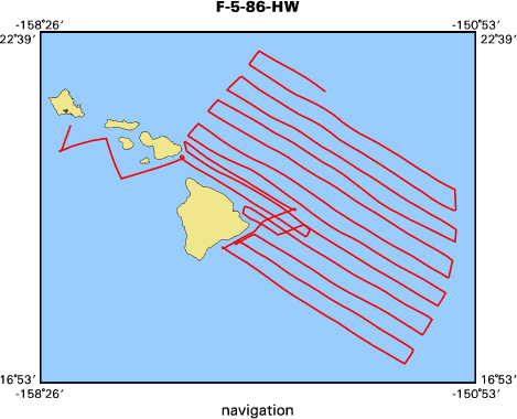 F-5-86-HW map of where navigation equipment operated