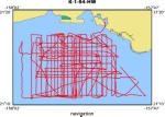 K-1-94-HW location map of where navigation equipment operated