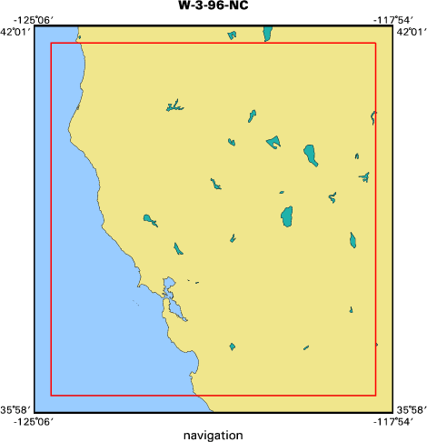 W-3-96-NC map of where navigation equipment operated