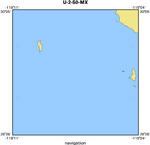 U-2-50-MX location map of where navigation equipment operated