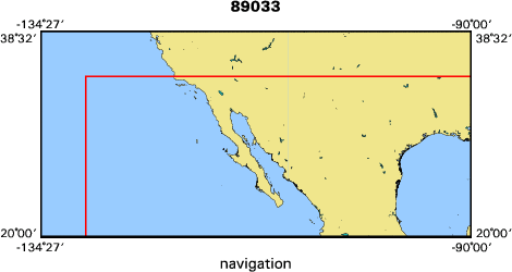 89033 map of where navigation equipment operated