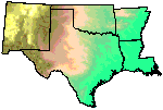 Region 6 states of New Mexico, Oklahoma, Arkansas, Louisiana, and Texas