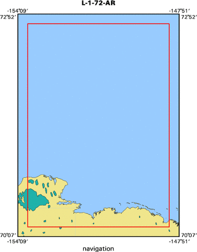 L-1-72-AR map of where navigation equipment operated