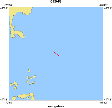 02045 map of where navigation equipment operated