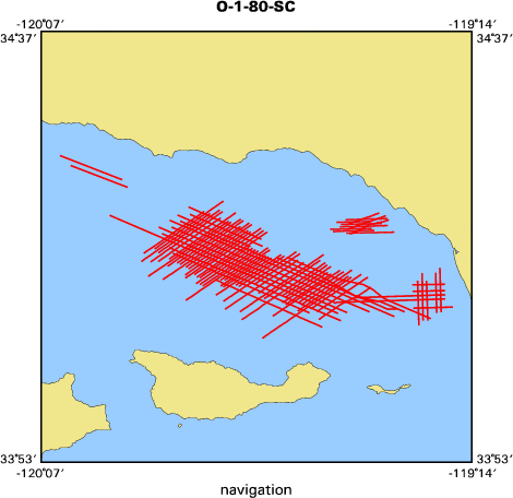 O-1-80-SC map of where navigation equipment operated