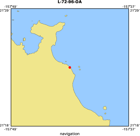 L-72-96-OA map of where navigation equipment operated