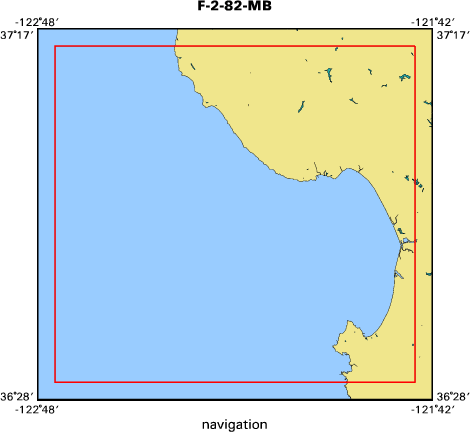 F-2-82-MB map of where navigation equipment operated