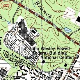 Sample image of USGS topographic map