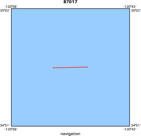 87017 map of where navigation equipment operated