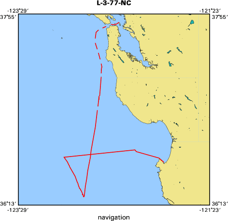 L-3-77-NC map of where navigation equipment operated