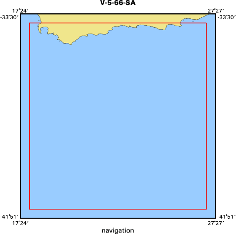 V-5-66-SA map of where navigation equipment operated