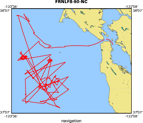 90027 map of where navigation equipment operated