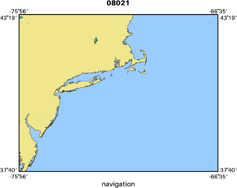 08021 map of where navigation equipment operated