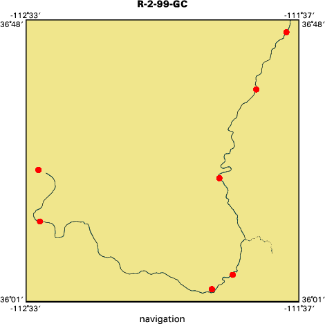 R-2-99-GC map of where navigation equipment operated