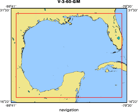 V-3-60-GM map of where navigation equipment operated