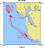 M-1-04-NC location map of where navigation equipment operated