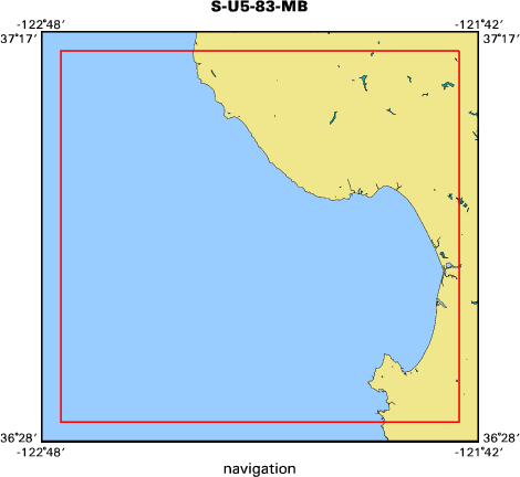 S-U5-83-MB map of where navigation equipment operated