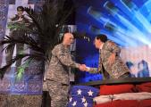 Faculty member photographs Colbert visit to troops