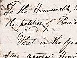 Petition of Thomas Reekes to the Virginia House of Representatives, 1805. [PAR #11680508]