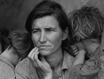 Destitute Pea Pickers in California. Mother of seven children.