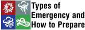 Types of emergency and how to prepare