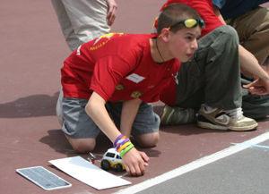 The annual Junior Solar Sprint race sponsored by the Delaware Energy Office promotes alternative energy education.