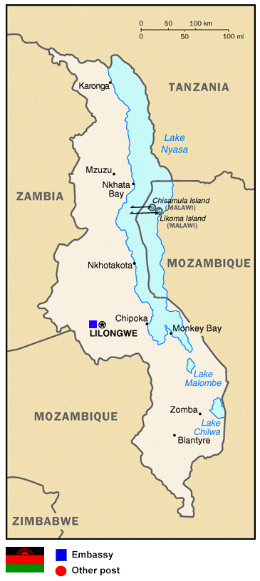 Map of Malawi