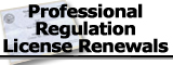 Professional Regulation License Renewals