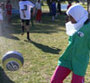 Photo of Moroccan girl kicking a soccer ball