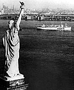 S.S. HOPE  leaves New York for Ecuador, Nov. 20, 1963.