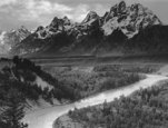 Picture of the Snake River, Teton Mountains, Idaho.