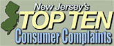 NJ Top 10 Consumer Complaints