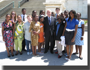 Senator Lugar and Hoosiers in Washington.