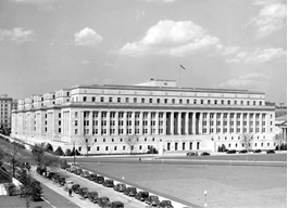 The consolidated library was located in 1937 at the southwest corner, first floor, Interior building.