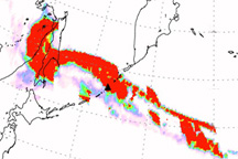 Sarychev Eruption Generates Large Cloud of Sulfur Dioxide